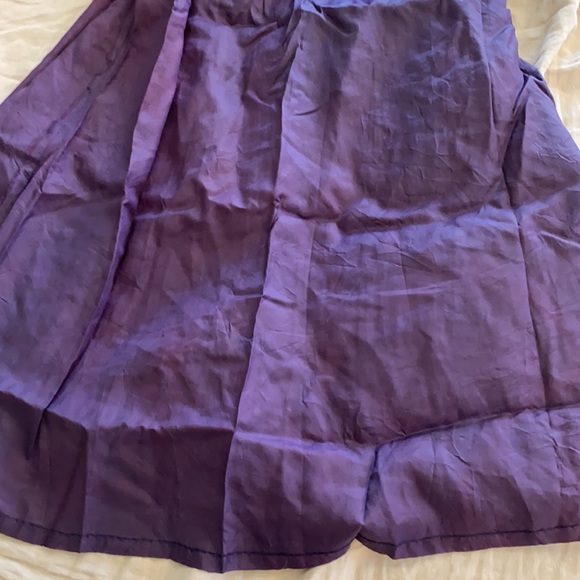 Vintage Plaid maxi dress prairie folk blue white - Picture 10 of 11